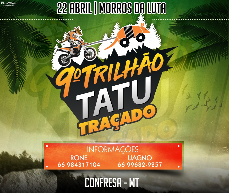 9° Trilhão tatu traçado