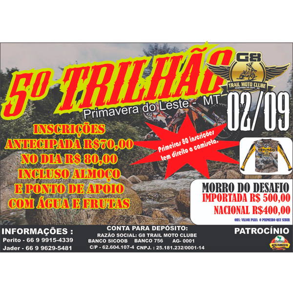 5º Trilhão G8 Trail Moto Clube