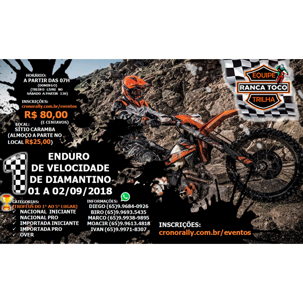 1º Enduro de Velocidade de Diamantino