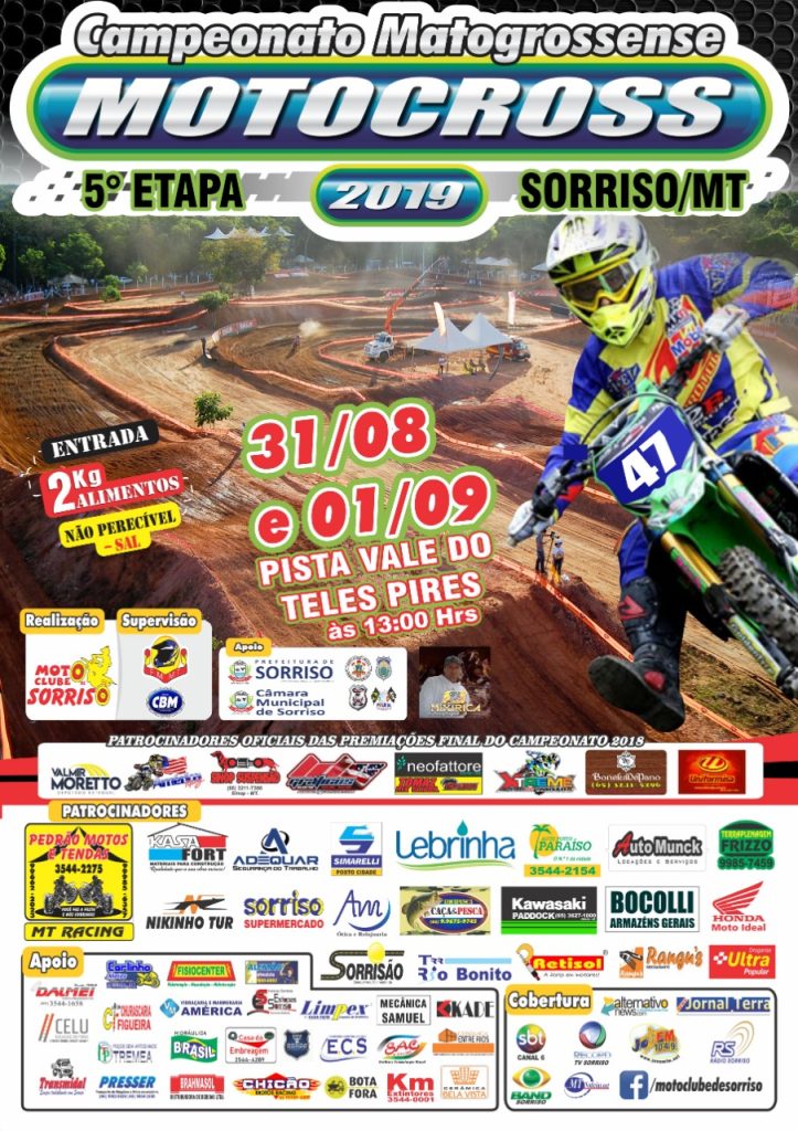 5º ETAPA DO CAMPEONATO MATOGROSSENSE DE MOTOCROSS 2019