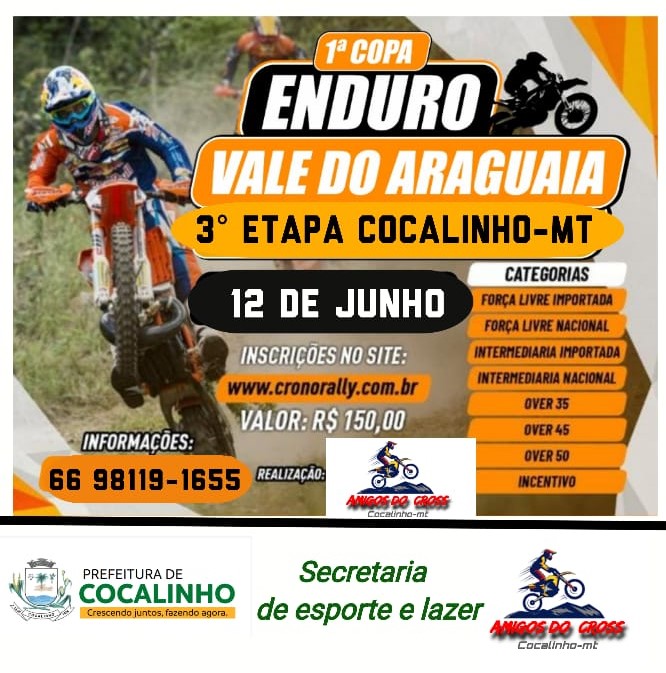 1° Copa Vale do Araguaia de Enduro 2022 -3ª Etapa Cocalinho