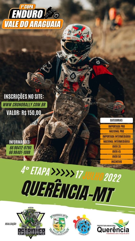 1° Copa Vale do Araguaia de Enduro 2022-4ª Etapa Querência