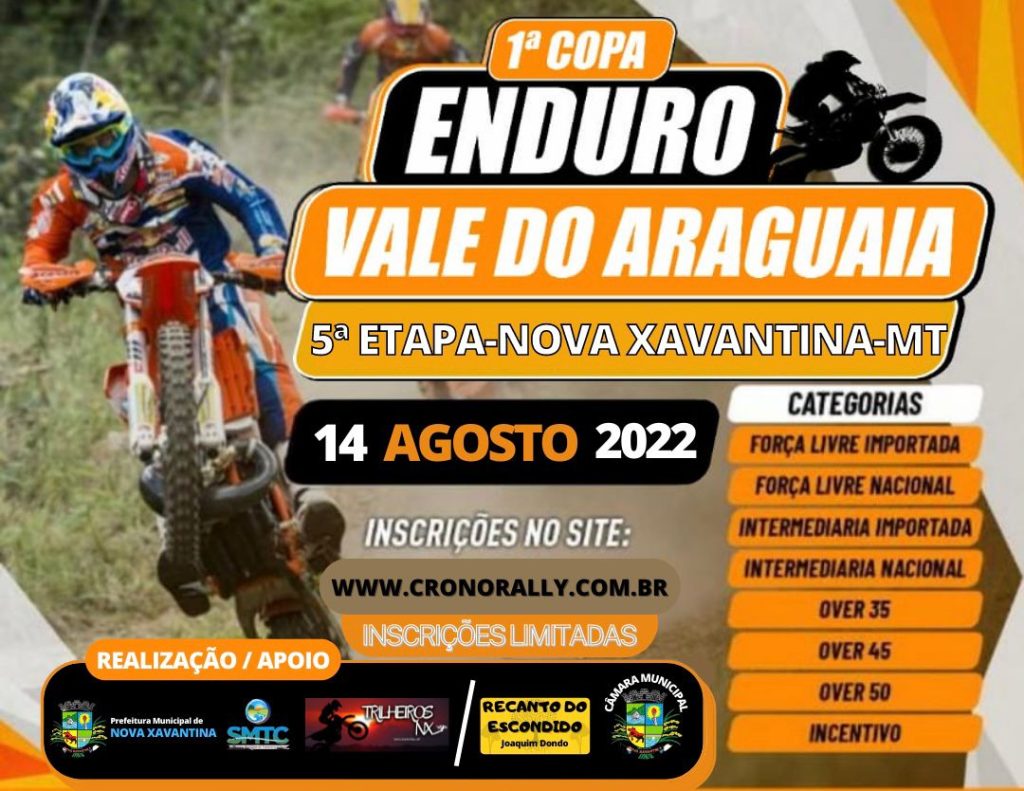 1° Copa Vale do Araguaia de Enduro 2022-5ª Etapa Nova Xavantina
