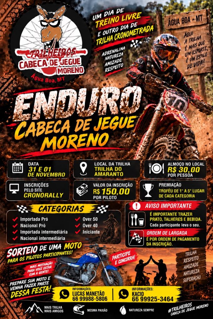 Enduro Cabeça de Jegue Moreno